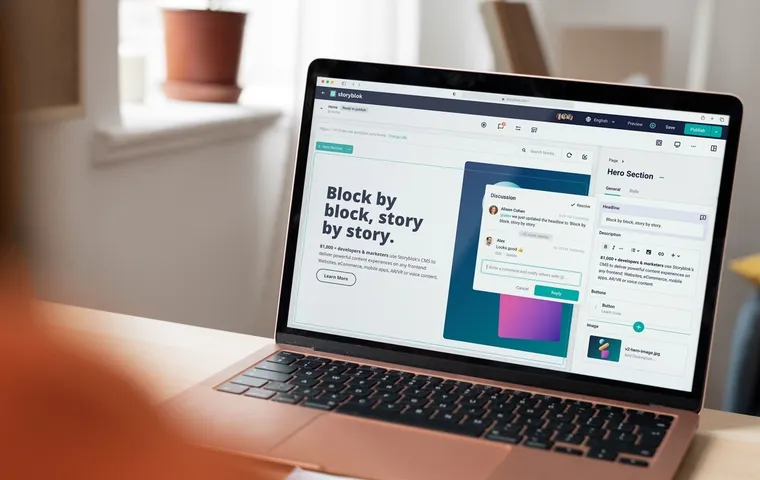 Header visual editor Storyblok